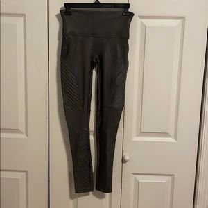 Spanx Faux Leather Moto Leggings